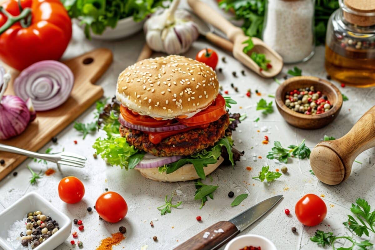 Comment réaliser une recette facile de burger végétalien qui surprend ?