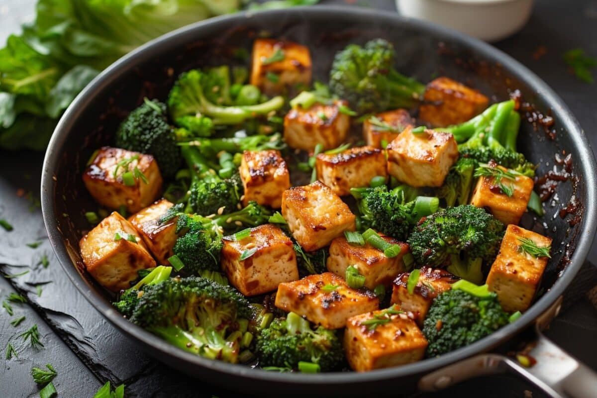 Cuisine équilibrée et rapide : recette facile de sauté de tofu et brocoli