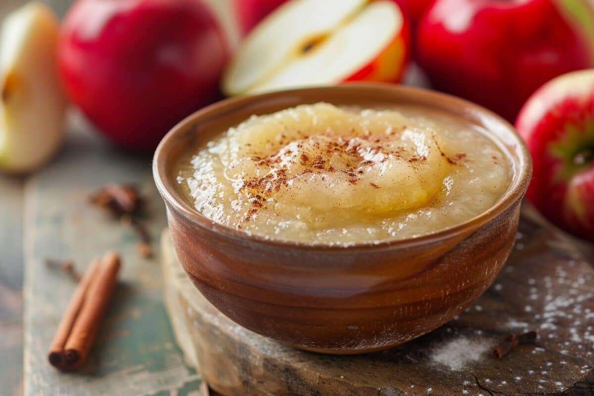 Dessert équilibré en un clin d’œil : recette facile de compote de pommes maison