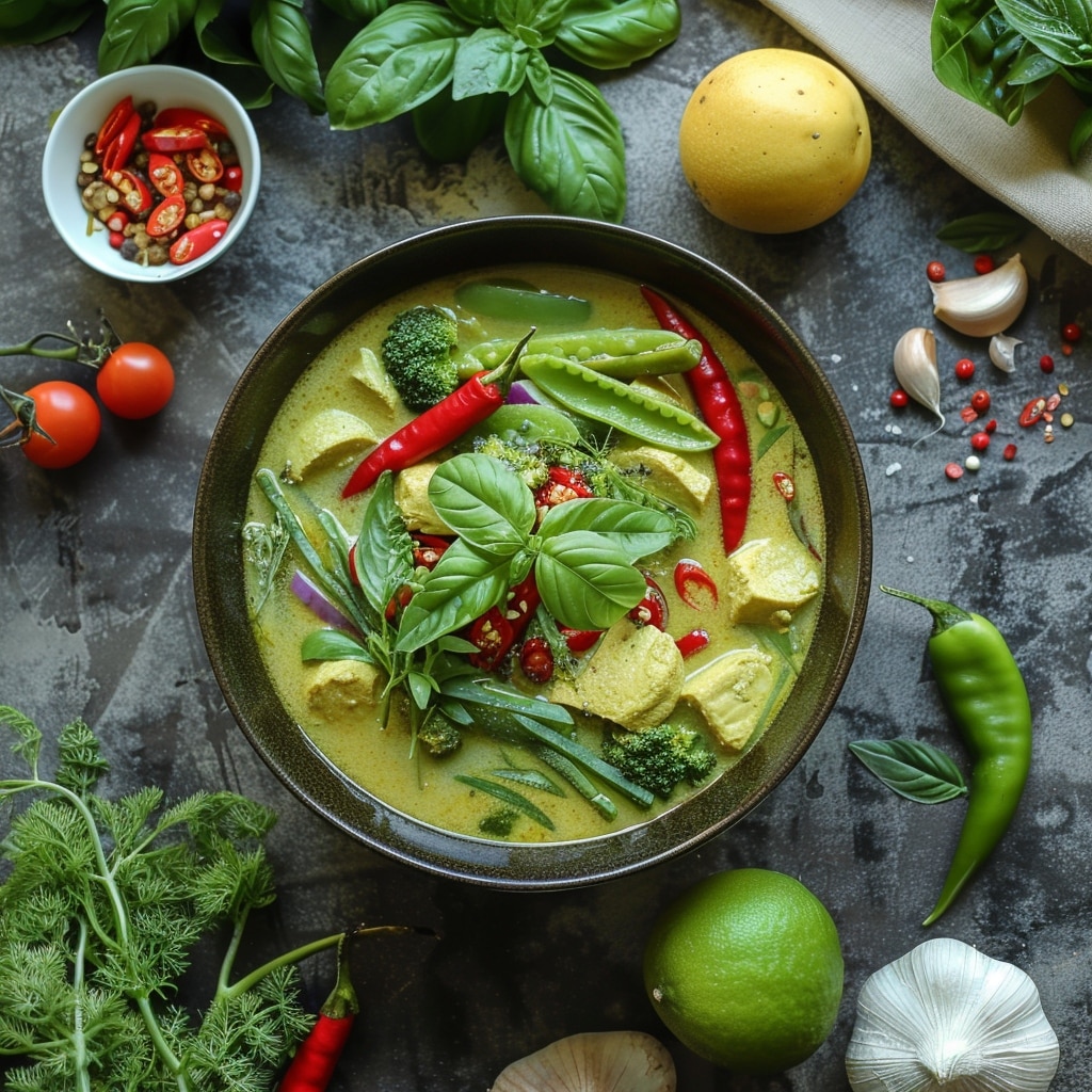 Recette facile de curry vert thaïlandais : explosion de saveurs asiatiques