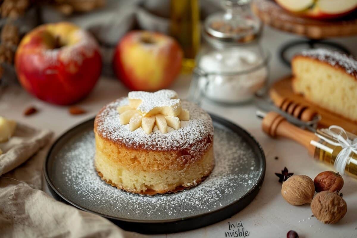 Recette facile de gâteau invisible aux pommes : léger et fruité