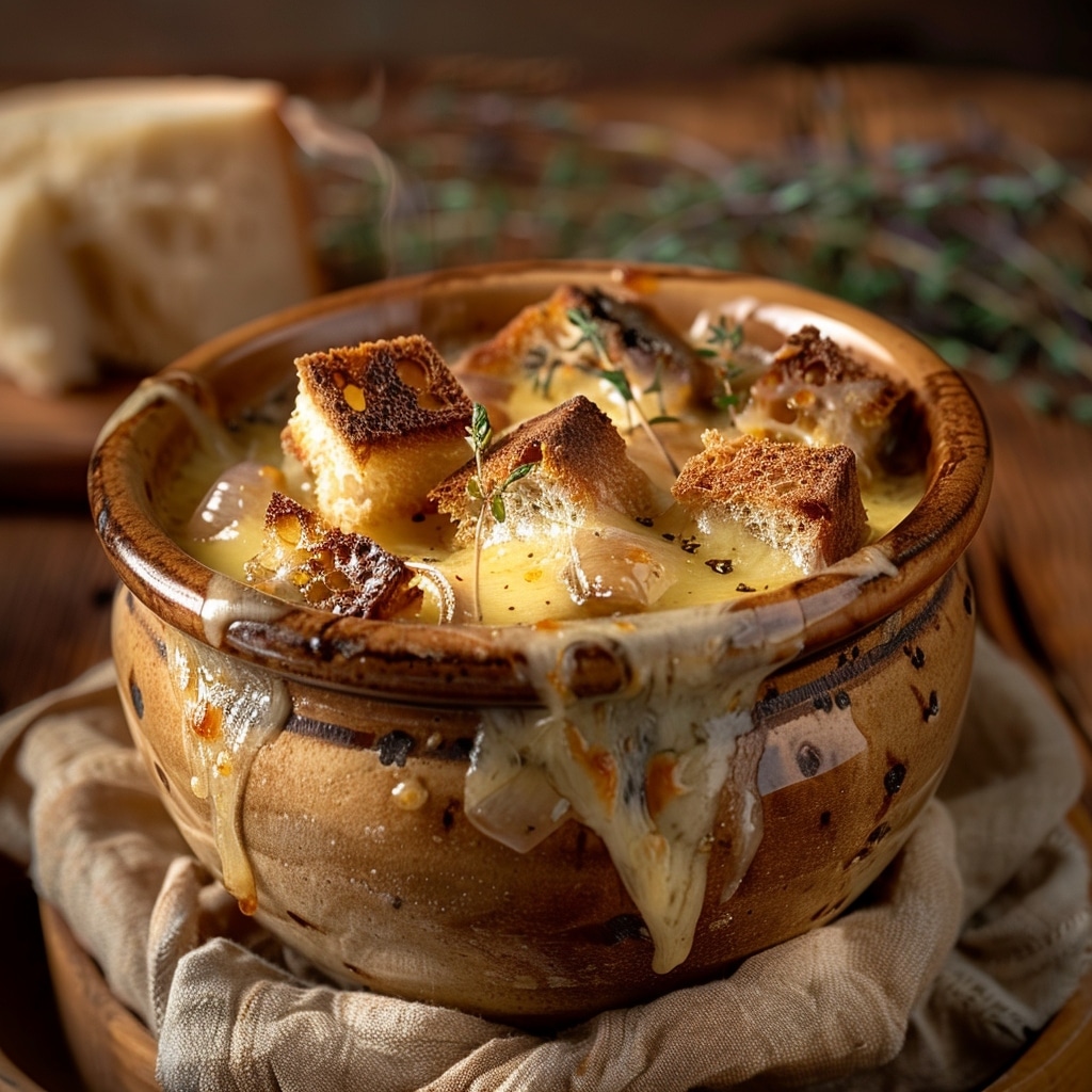Recette facile de soupe à l’oignon gratinée : chaleur et tradition françaises