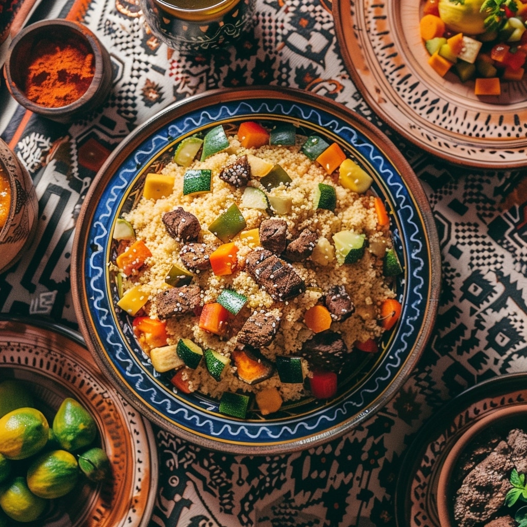Recette facile pour un couscous marocain traditionnel : saveurs du Maghreb à votre table